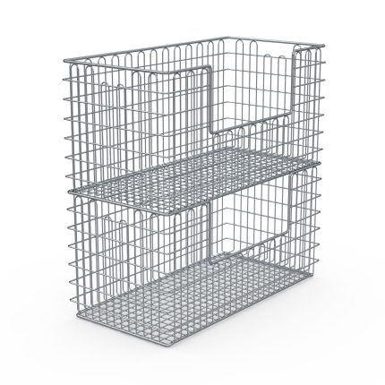 Coș produse sterile Hupfer SteriKo StE-1/1 600/300/300 GrÖ EÖ din inox cu deschidere de acces