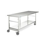Masă mobilă de ambalare Hupfer PT 2000/700/900 F din inox 2000 x 700 x 900 mm