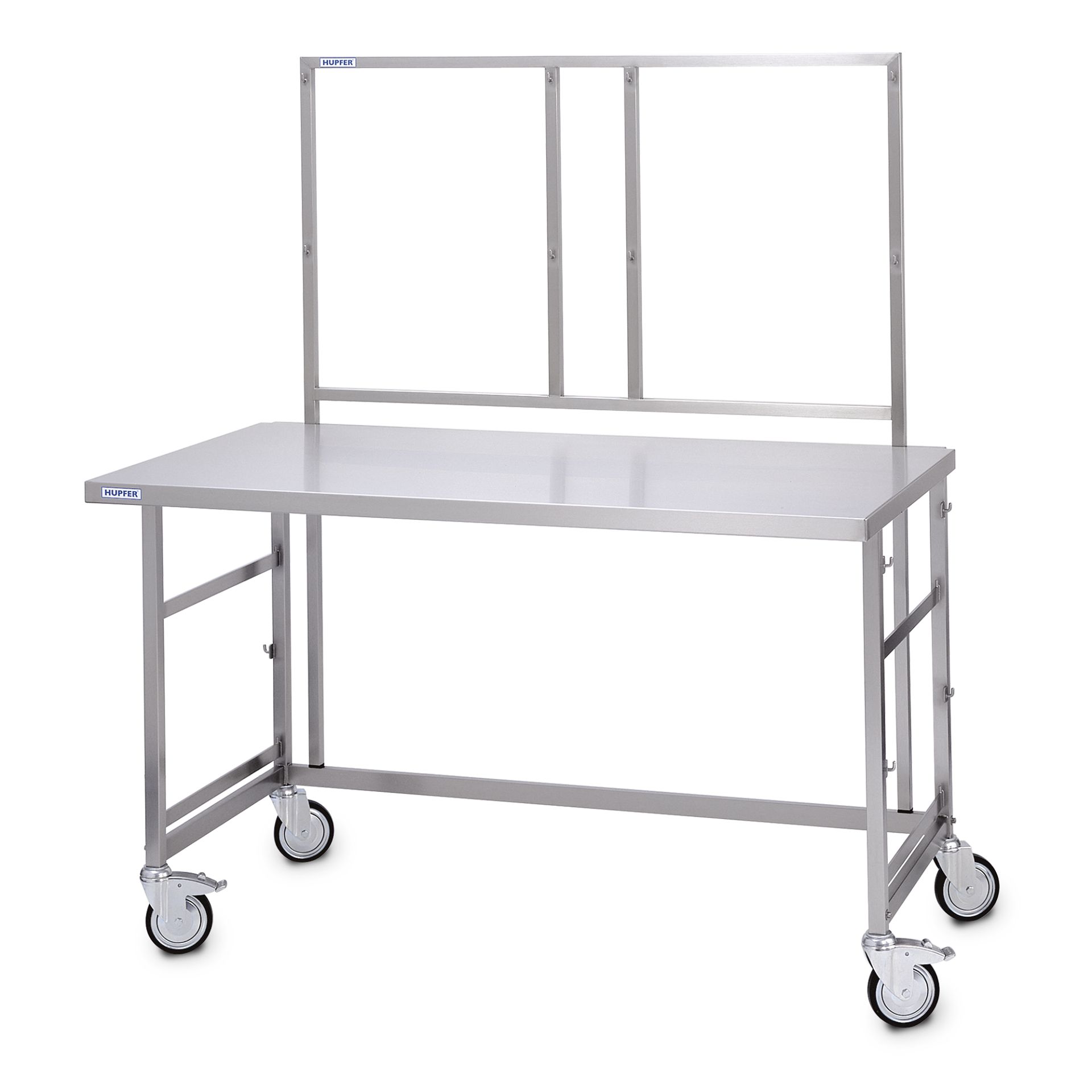 7500185 Hakenleiste fr Packtische_Packshot_01975e79153b70bc8154e16ffc7355cf_1920x1920 Cadru dublu cu cârlige Hupfer HL/2s 1250/55/1447 din inox pentru mese de ambalare - Image 1