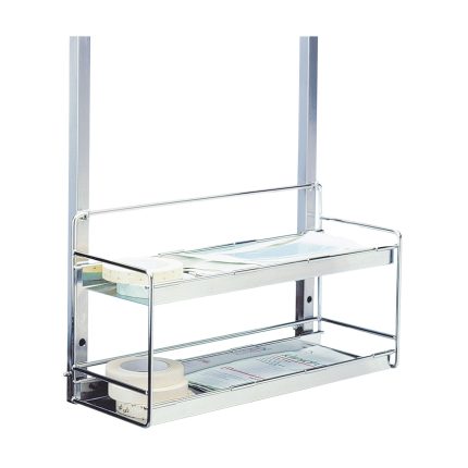 Unitate dublă de rafturi Hupfer AblBoDo 560/200/305 din inox pentru consumabile medicale