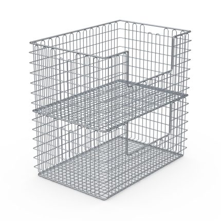 Coș produse sterile Hupfer SteriKo ISO-1/1 600/400/300 GrÖ EÖ din inox cu deschidere de acces