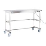 Masă mobilă de ambalare Hupfer PT-EH 1800/700/850-1150 F din inox cu reglaj electric