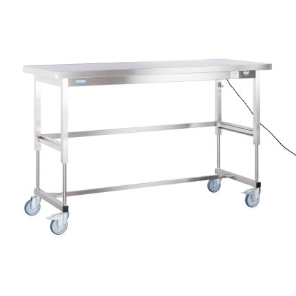 Masă mobilă de ambalare Hupfer PT-EH 1400/700/850-1150 F din inox cu reglaj electric