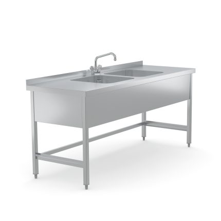 Unitate de spălare Hupfer ST AH50 2B 1600/700/900 din inox pentru spații medicale și profesionale