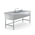Masă de spălare Hupfer ST AH50 2B 2000/700/900 din inox pentru organizare și pregătire igienică