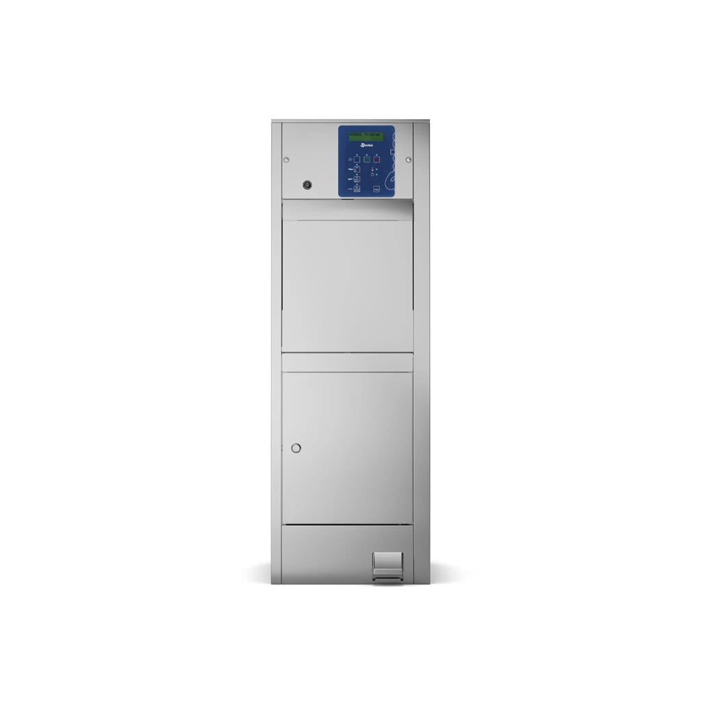 BP-100-HSER-FRONT-CLOSED-1024x1024-optimized Mașină de spălat și dezinfectat plosti și urinare SteelcoBelimed BP 100 HSER Semi-Automatic, freestanding - Image 1
